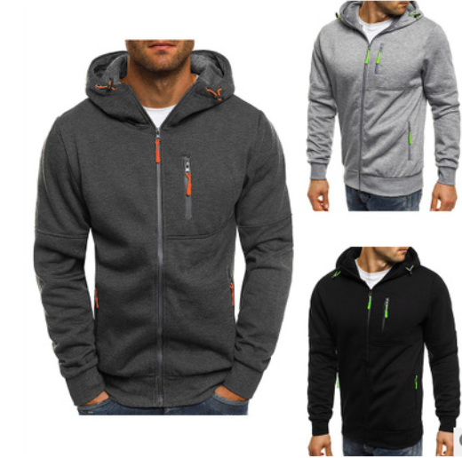 Hoodie dos homens Jaqueta de Algodão