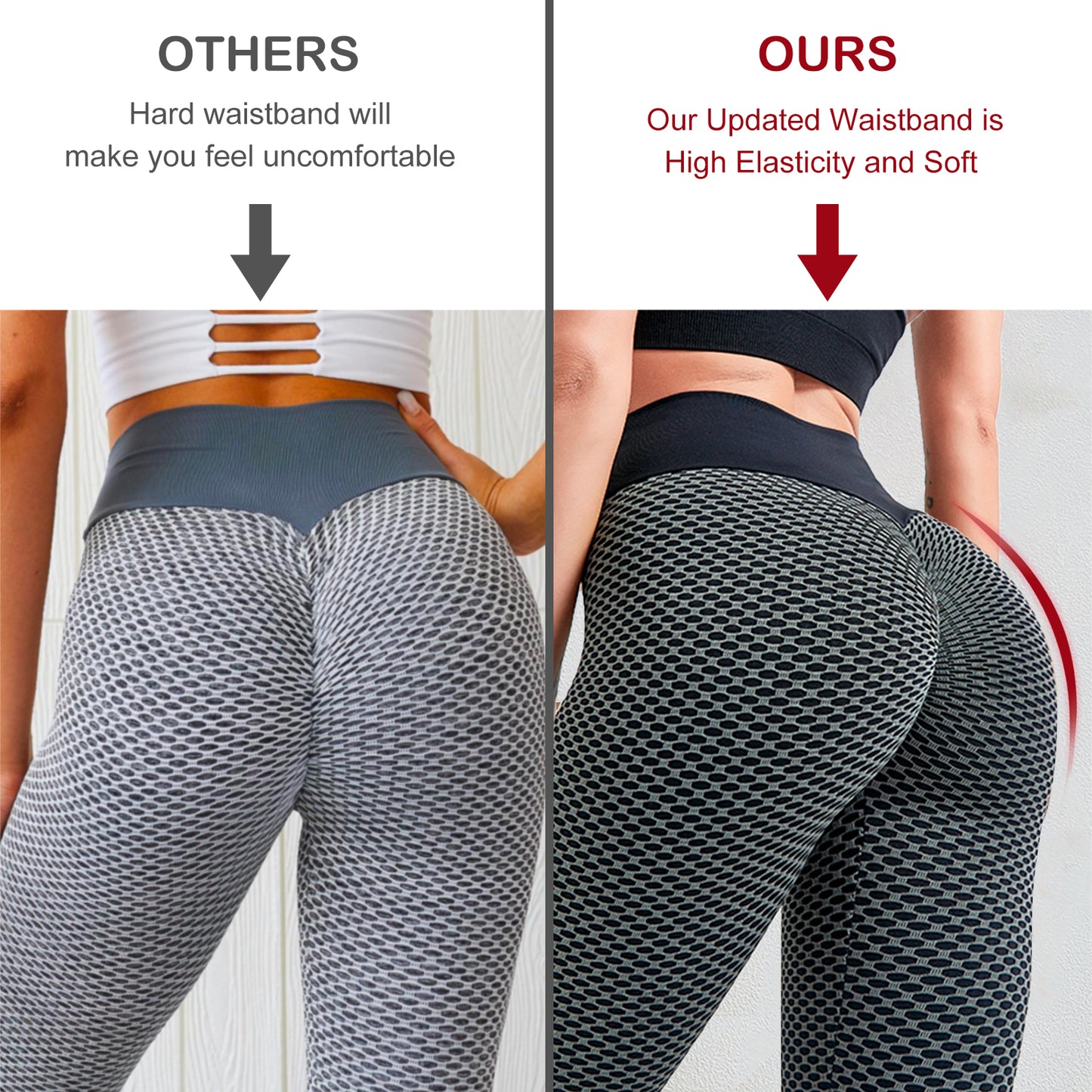 Esportes Plus Size Calças De Cintura Alta Yoga