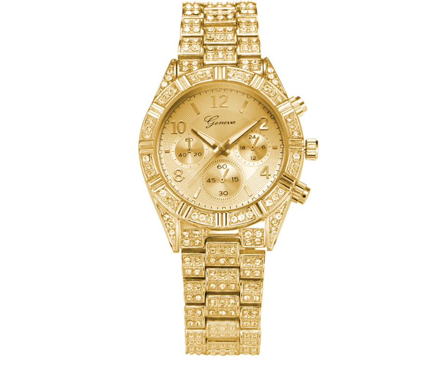 Luxury Analog Quartz Crystal Watch