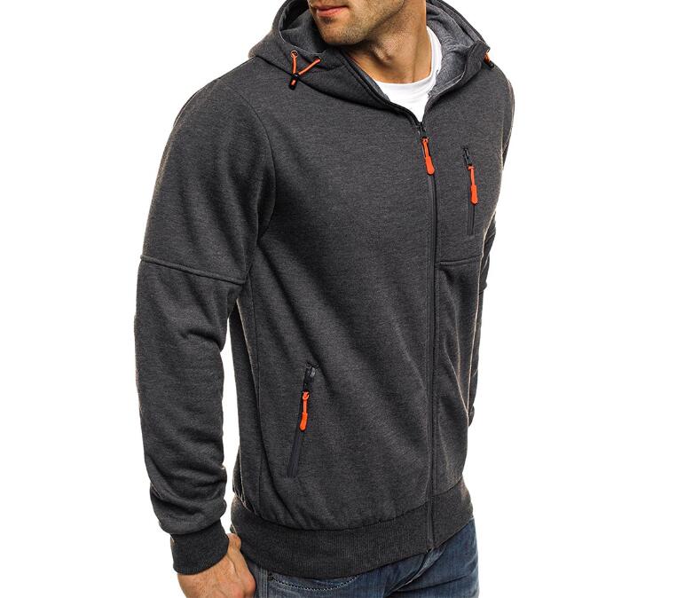 Hoodie dos homens Jaqueta de Algodão