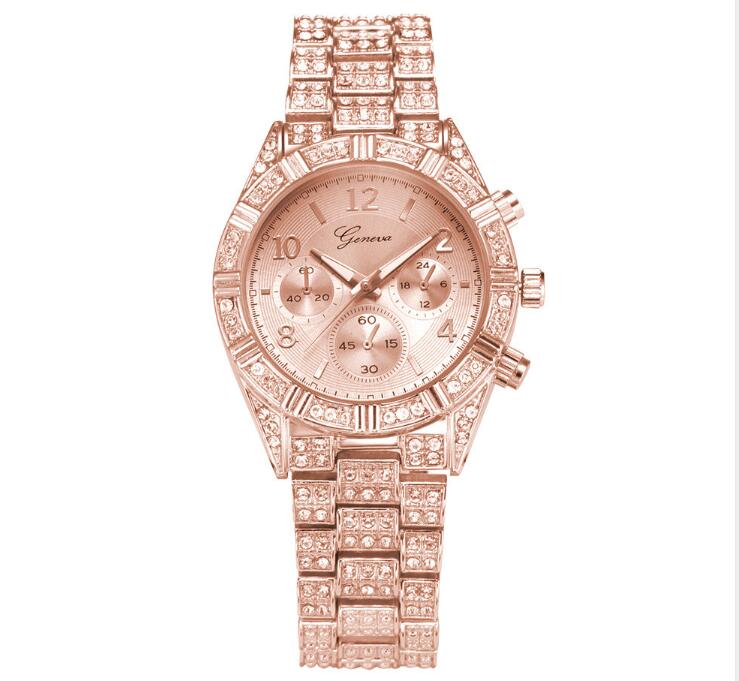Luxury Analog Quartz Crystal Watch