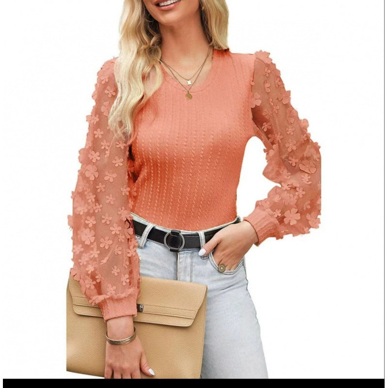 Women's Mesh Small Flower Chiffo