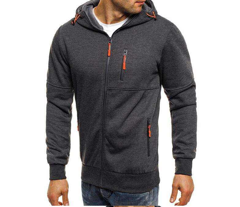 Hoodie dos homens Jaqueta de Algodão