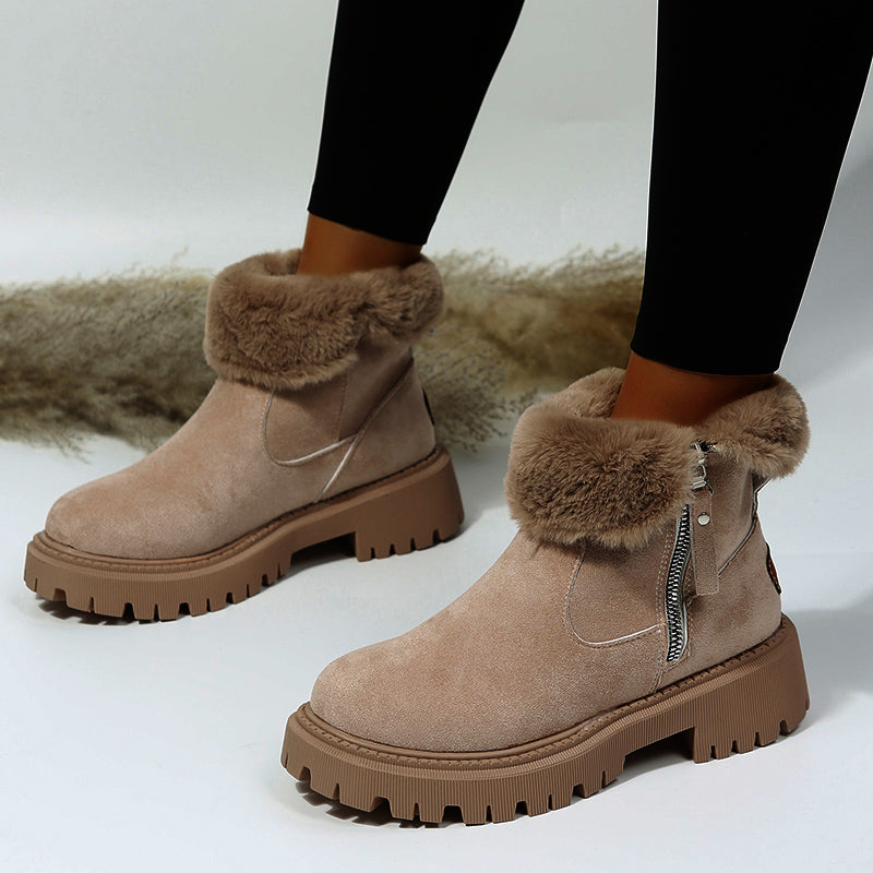Thick Plush Snow Boots