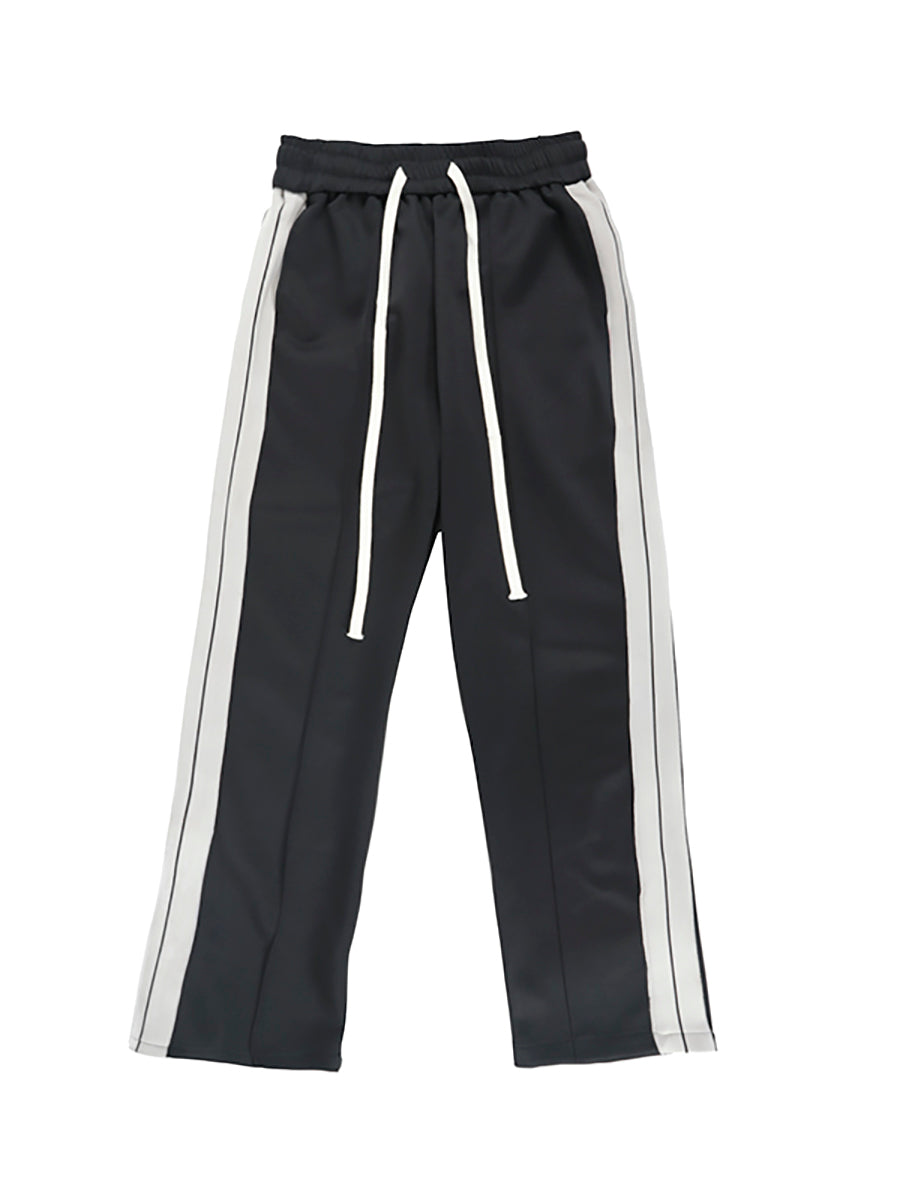 Straight-leg Loose-fitting Sweatpants With Two Bars Webbing