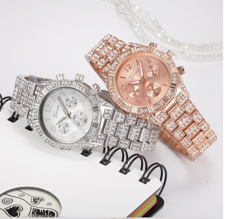 Luxury Analog Quartz Crystal Watch