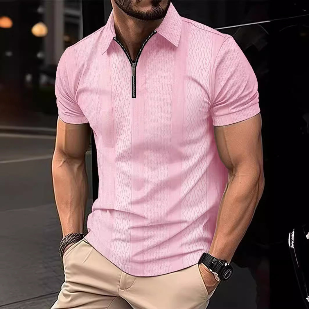 Printing Lapel Button Polo Shirt