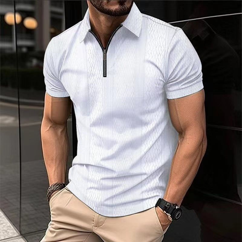 Printing Lapel Button Polo Shirt