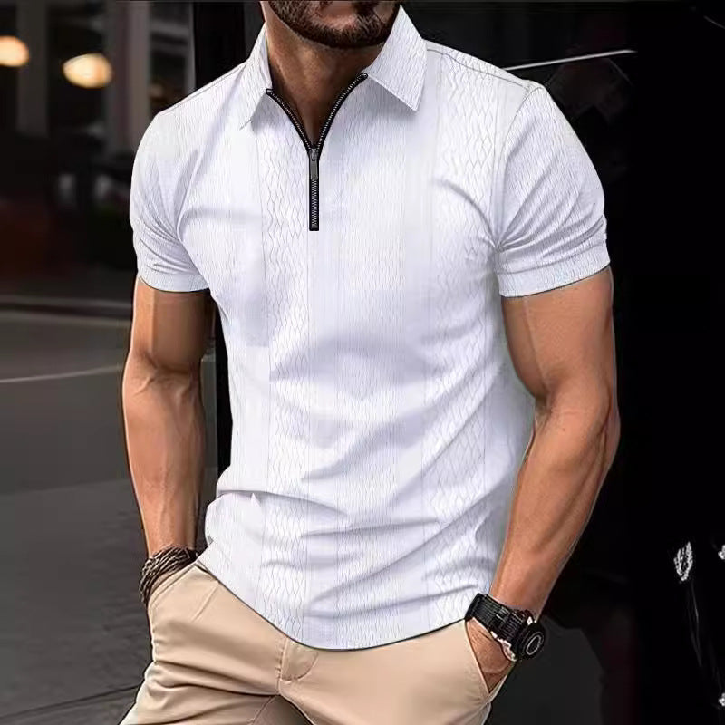 Printing Lapel Button Polo Shirt