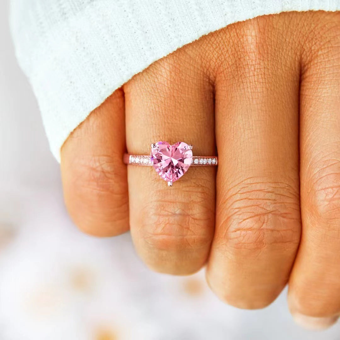 Loving Heart In Sterling Silver Ring